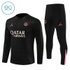 Paris Saint-Germain Sweat d'Entraînement Quarter-Zip 2024-25 Noire Pour Enfant